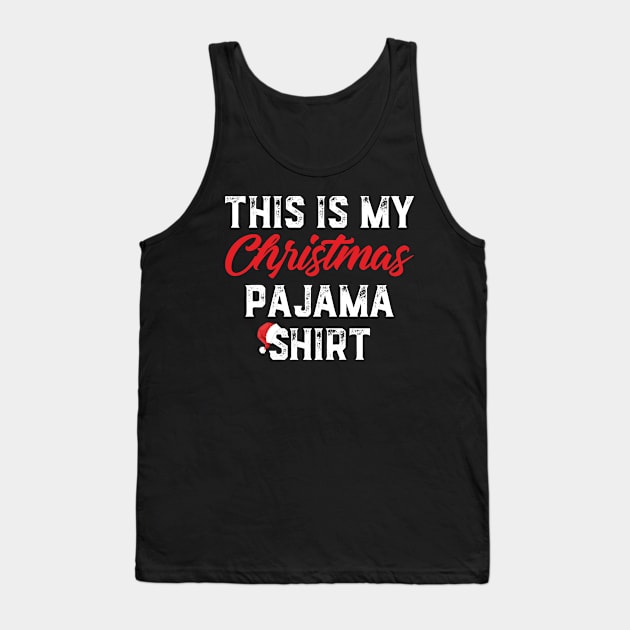 This Is My Christmas Pajama Shirt Funny Christmas Tank Top by trendingoriginals